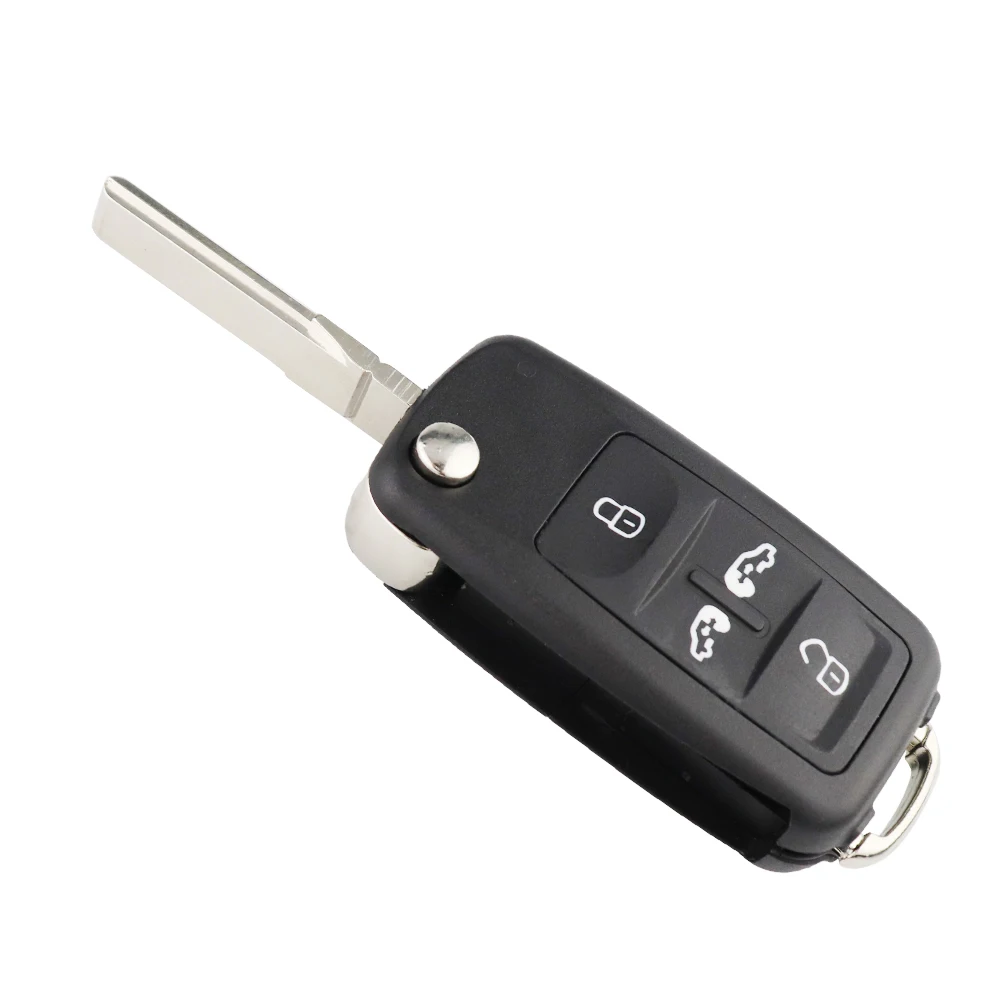 YIQIXIN 5K0837202AD 434mhz Flip Key For Volkswagen Sharan Multivan T5 VW Caravelle MPV Car Fob Remote ID48 Chip 5 Buttons Shell