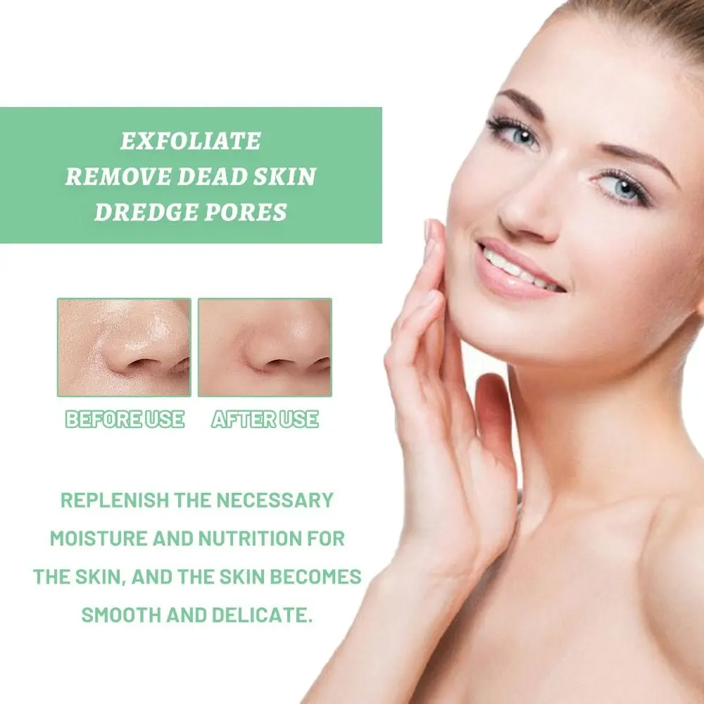 New Gentle Exfoliating Gel Brightens Skin Shrink Pores Skin Gel Removing Dead Moisturizing Facial Scrub for Men and Women