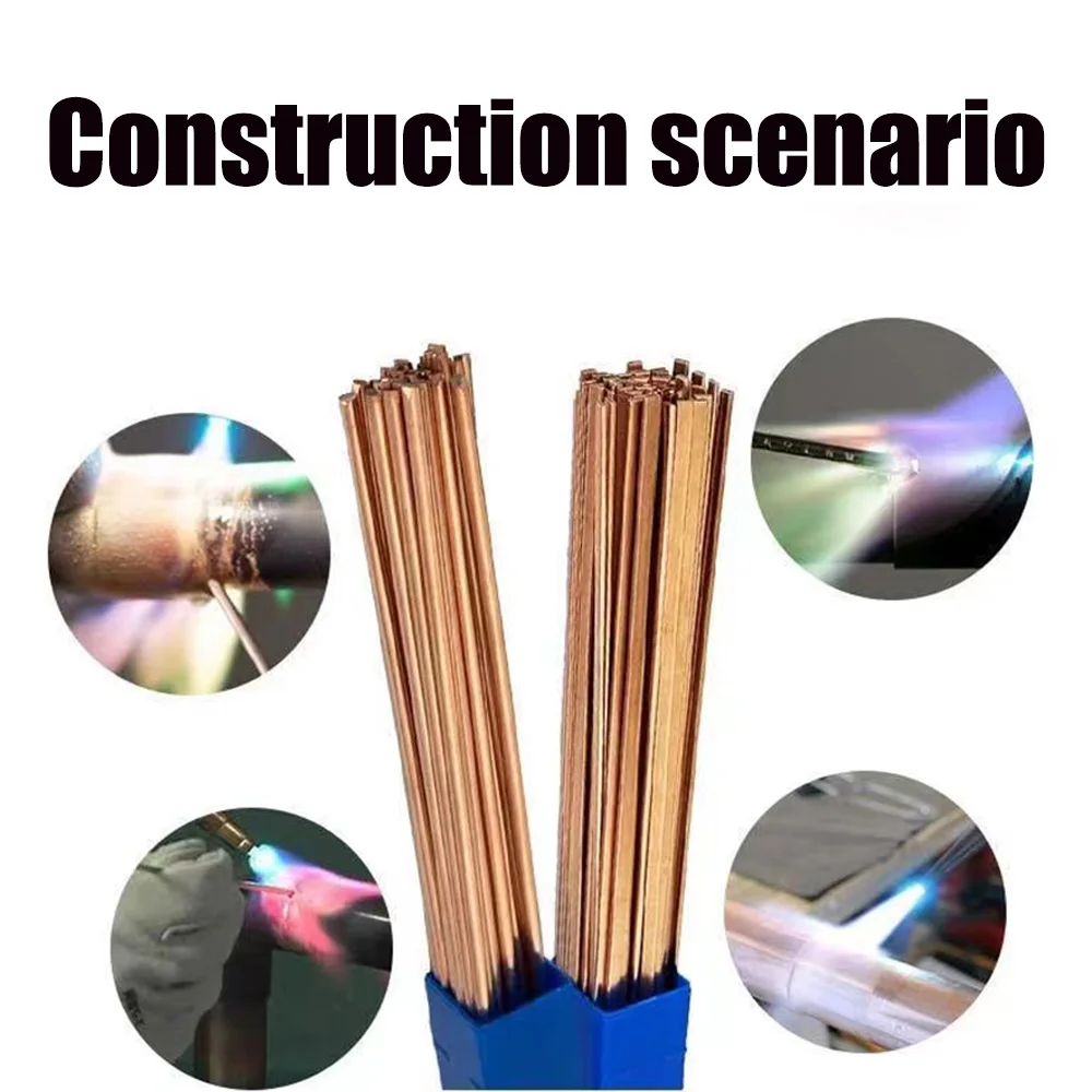 Welding Rods 1KG 3/5/10/20pcs Copper Electrode Welding Brass Welding Rod Phosphorus Soldering No Need Solder Powder Rods Tools