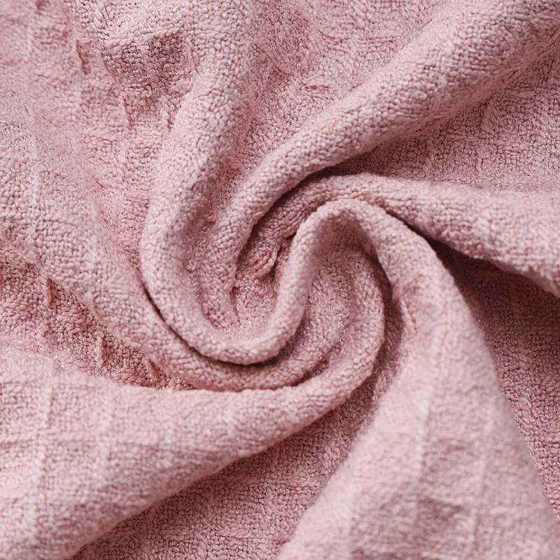 Solid Color Waffle Nightwear V Neck Sleep Lounge Robes Female Home Dressing Gown Kimono Robes Bathrobes Spa Sauna Garments