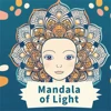 Mandala of Light  Art Coloring Book 22Pages Gift For Birthday Party Relieve Stress Kill Time Graffiti Painting Drawing Art Book 3