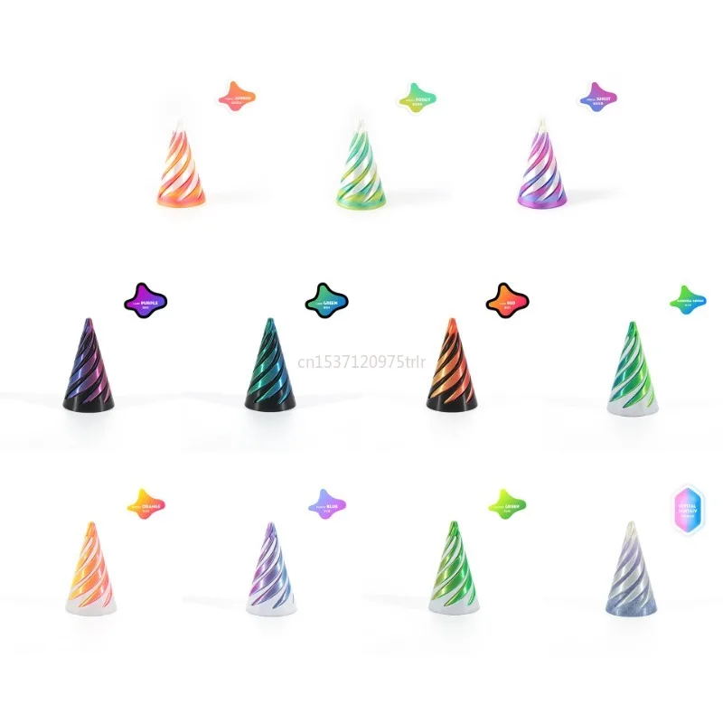 3D Printed Spiral Fidget Toys Decompression Spinning Three-Dimensional Structure Fingertip Dual Color Stress Relief Toy fidget toys anti stress toys mini fingertip toy
