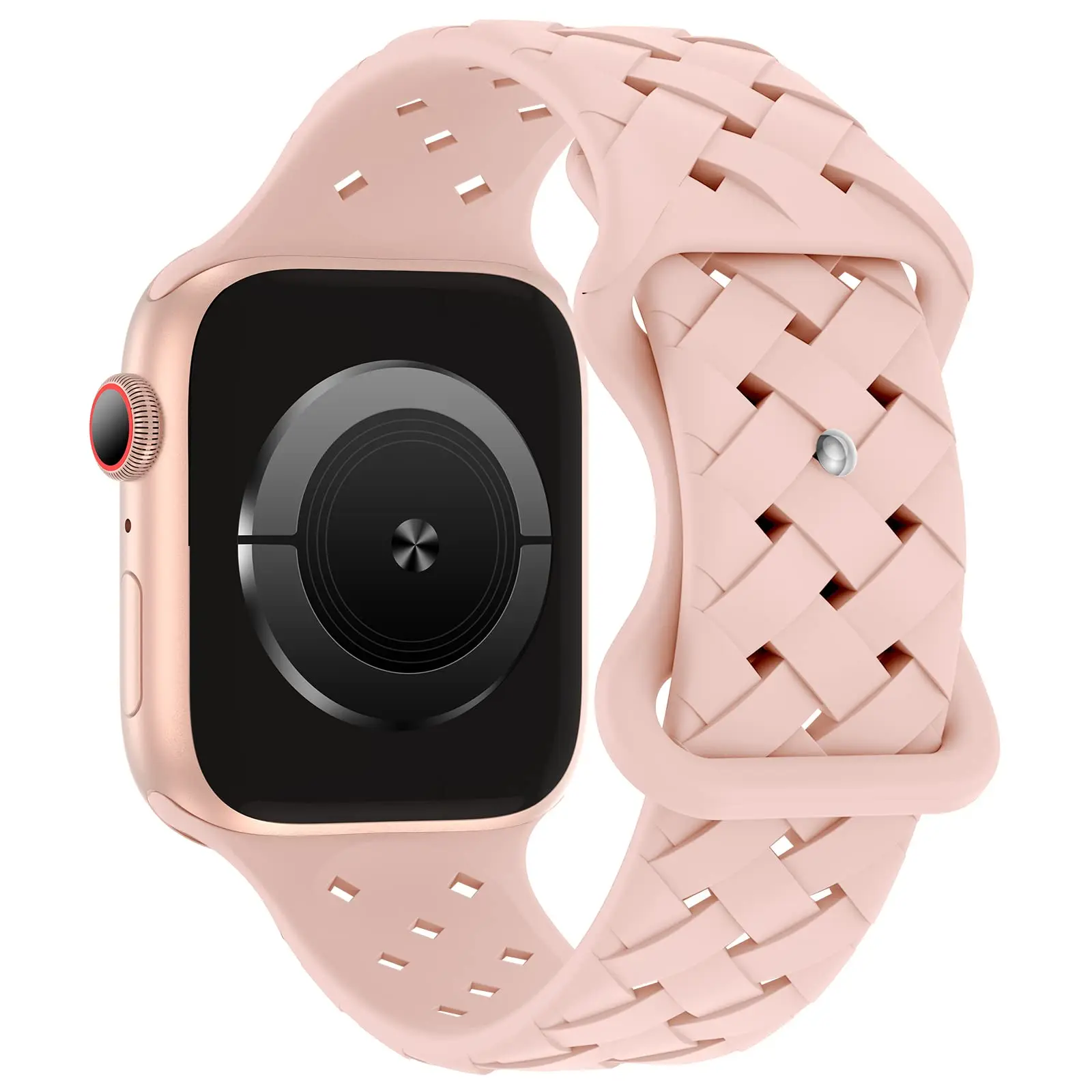 Breathable Sport Braided Silicone Watch Strap - Stylish and Comfortable Accessory