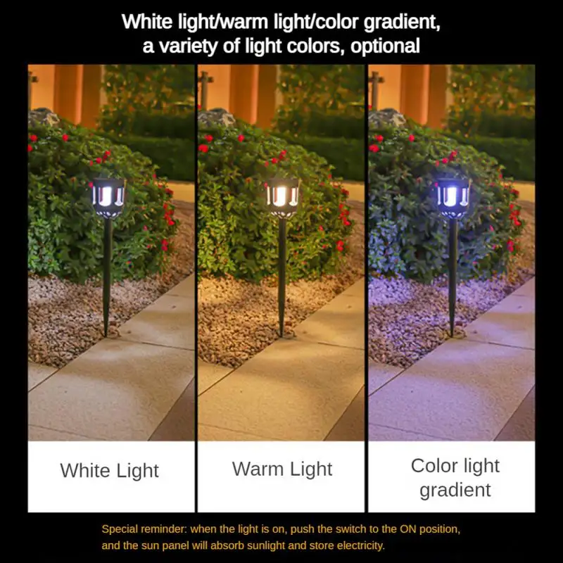 Home Garden Solar Lawn Lamp Outdoor Waterproof And Sun-resistant Lawn Courtyard Landscape Lighting Ground Plug-in Garden Lamp