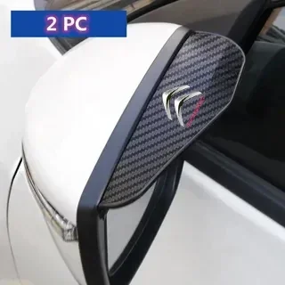 2Pcs Carbon Fiber Car Rearview Mirror Eyebrow Rain Cover For Citroen C1 C2 C3 C4 C5 C6 C8 C4L DS3 DS4 DS5 LS DS6 Picasso