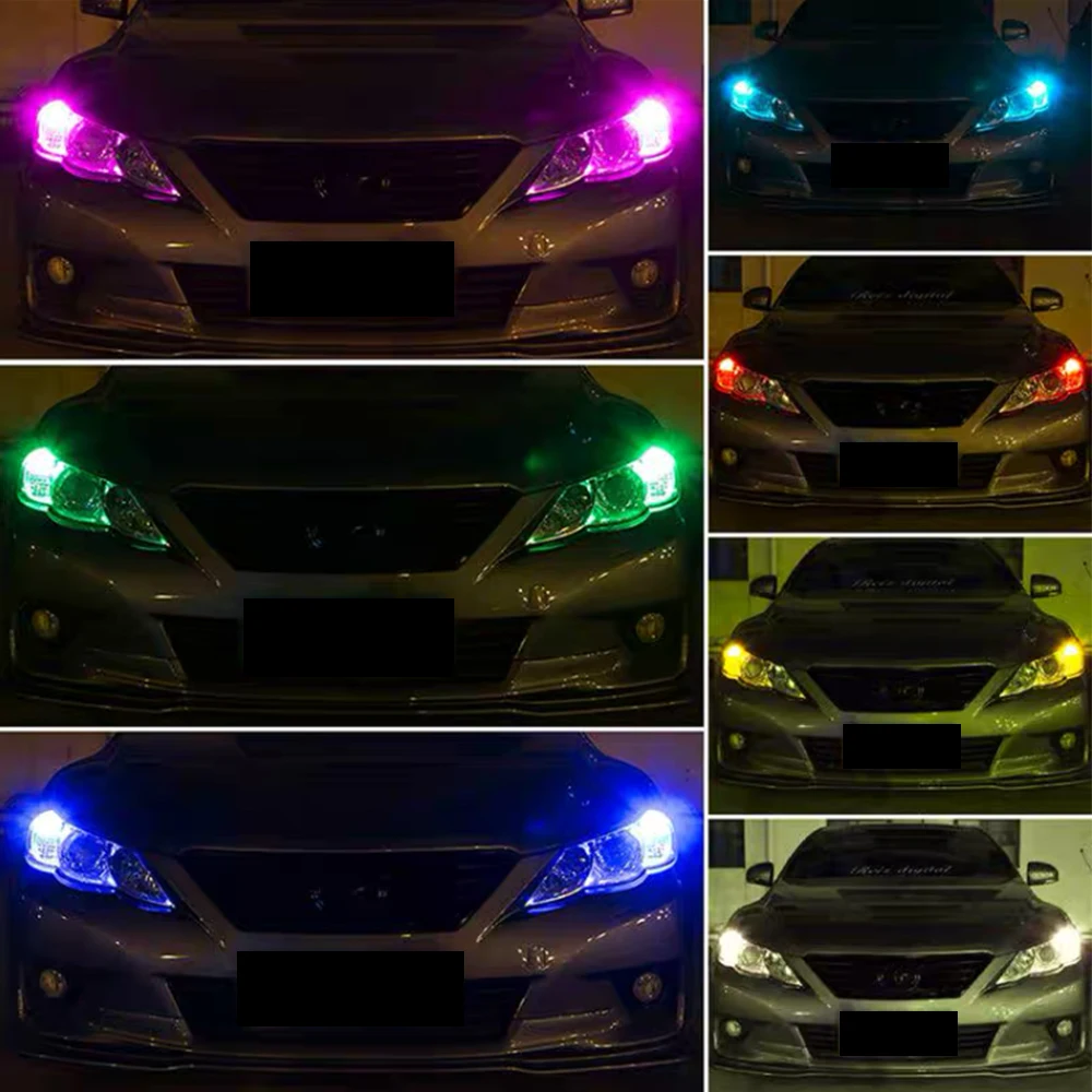 ڵ ׸     Ʈũ ȣ , T10 W5W RGB LED ,  COB Ʈ, 12V, 1 Ʈ
