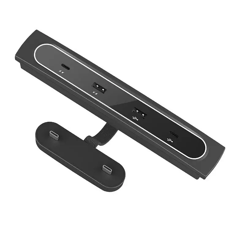 

ForTesla 2021 Model Y Model 3 Docking Station Docking Station 4 In 1 USB Hub Center Console Adapter Compatible Docking Station