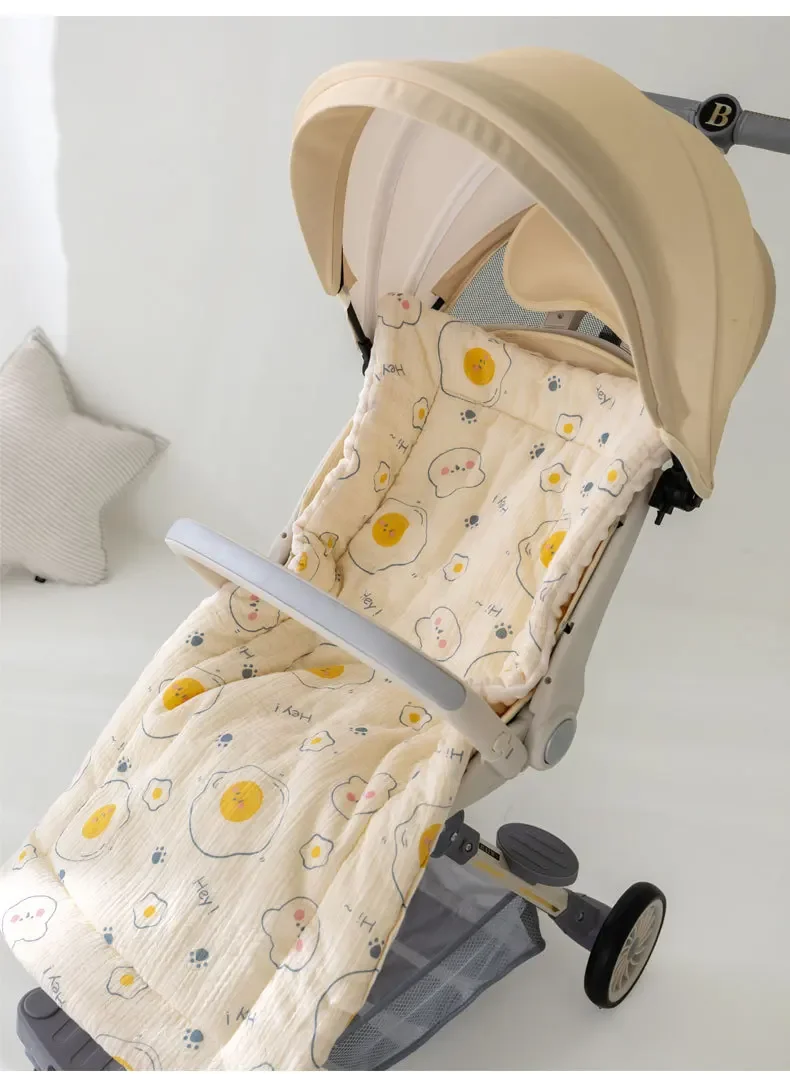 Cart Seat Insert Infant Soft Cotton Stroller Seat Pad Universal Fit
