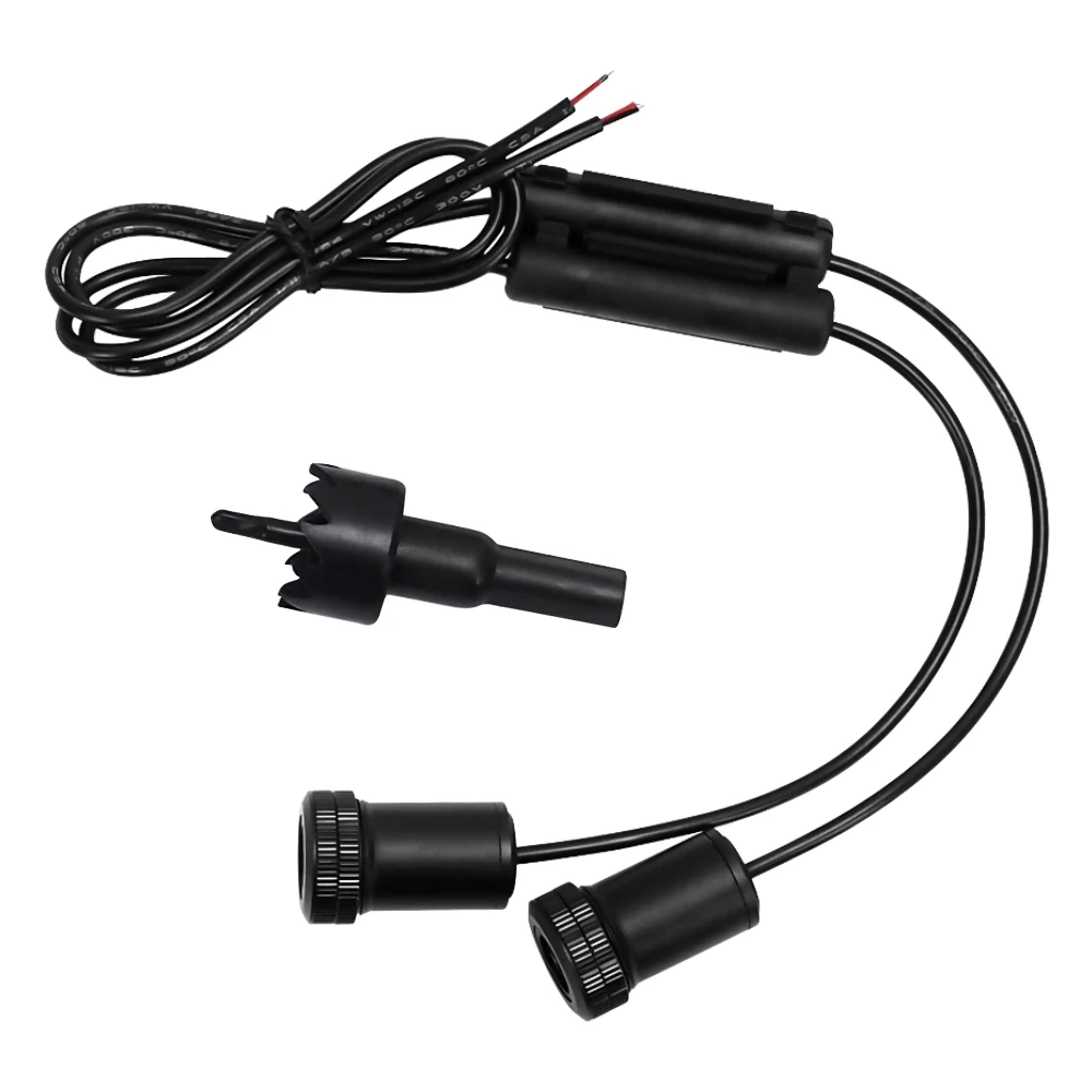 2X LED Car Door Light Lamp for Tamiya Scania R620 R470 Scania Logo Laser Courtesy Shadow Light Interior Light Accessories