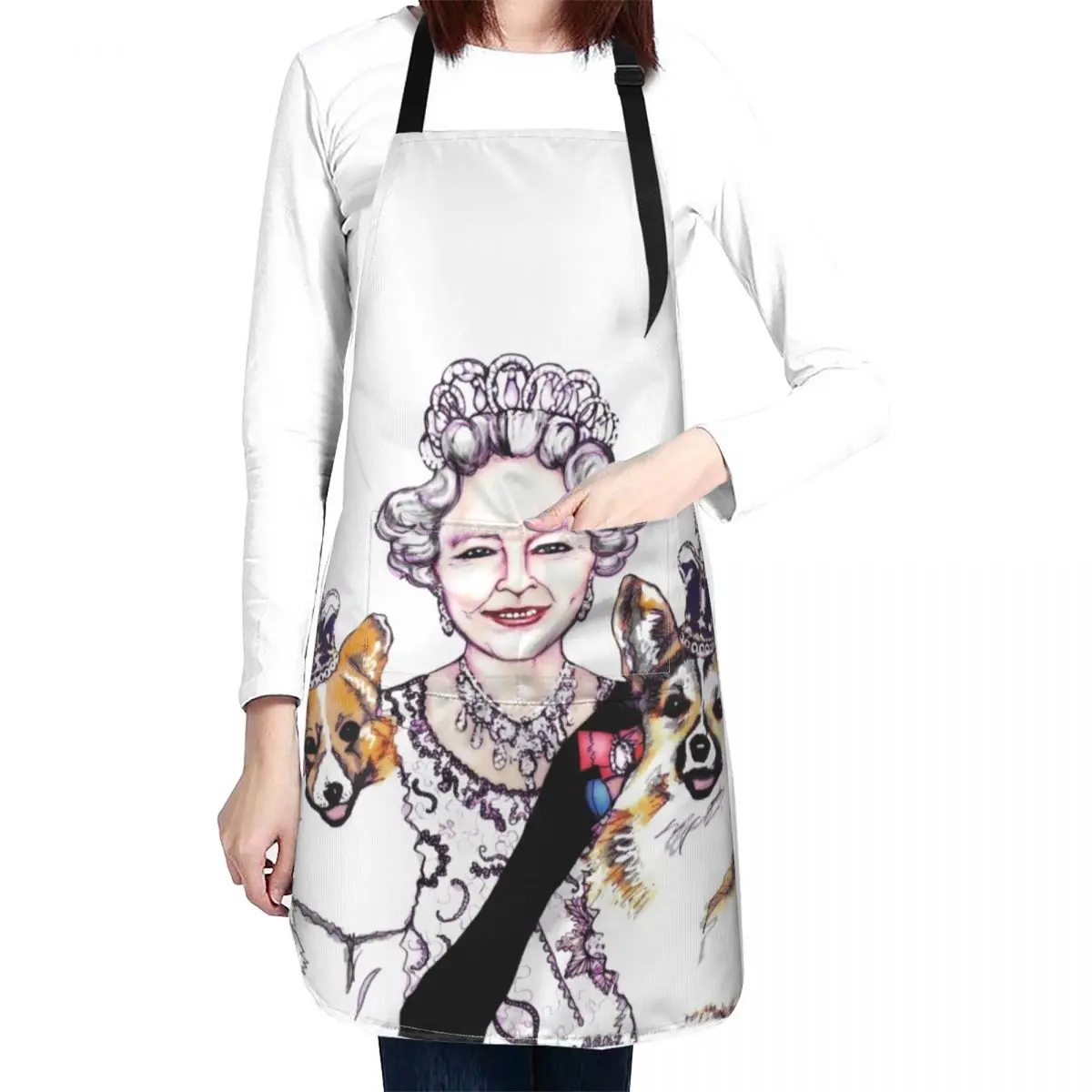 

Queen and Corgis Apron Things For The Home Men gift Kitchen And Home Items Household Items Useful