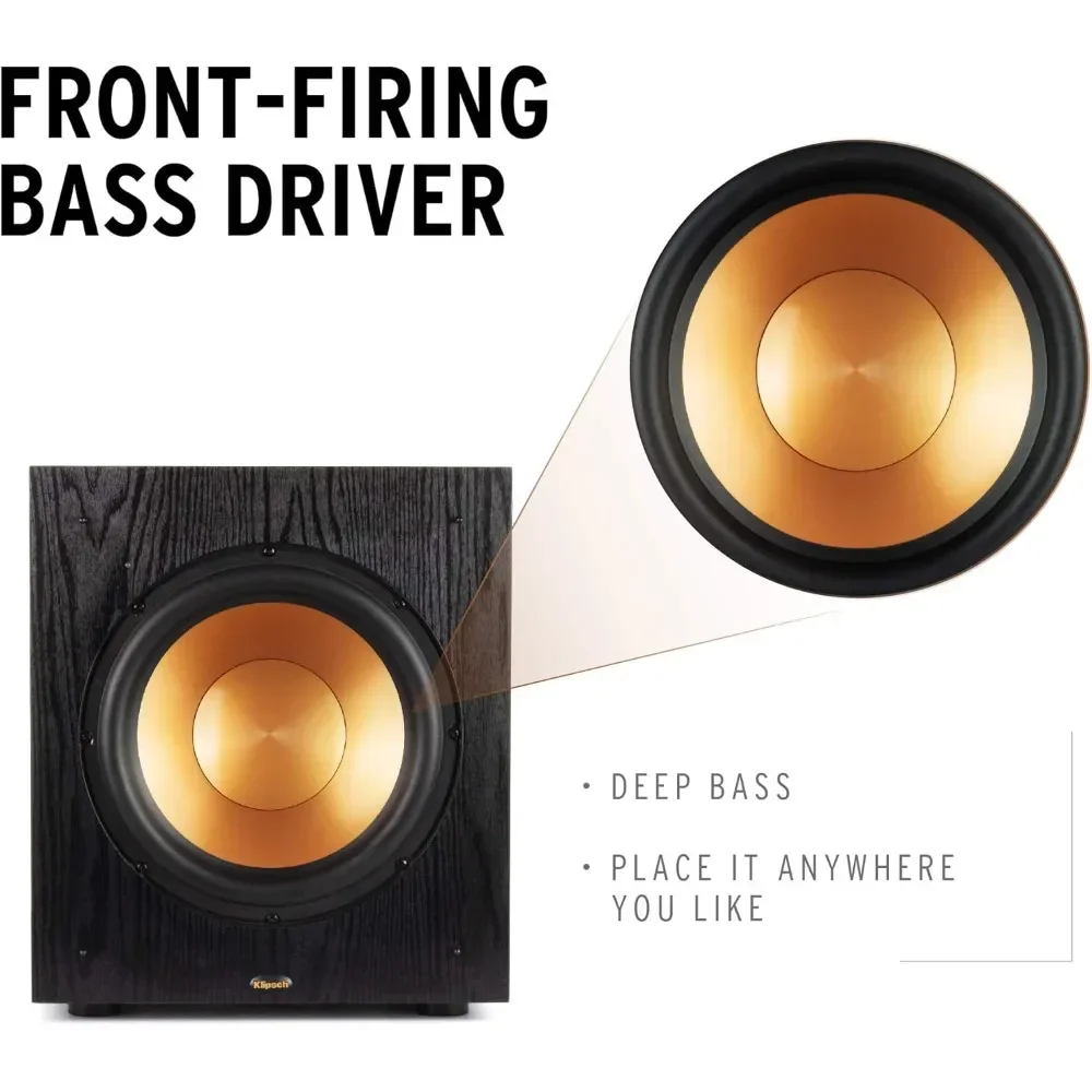 -New-Synergy Black Label Sub-100 10” Front-Firing Subwoofer with 150 Watts of continuous power, 300 watts of Dynamic Power, a