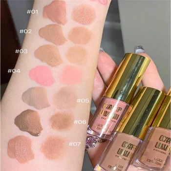 Heallor Brown Glitter Liquid Eyeshadow Stick Contour Blush Pigment Fine Shimmer Matte Natural Cheek Milk Coffee Shadow Cream Eye - Thumbnail 5