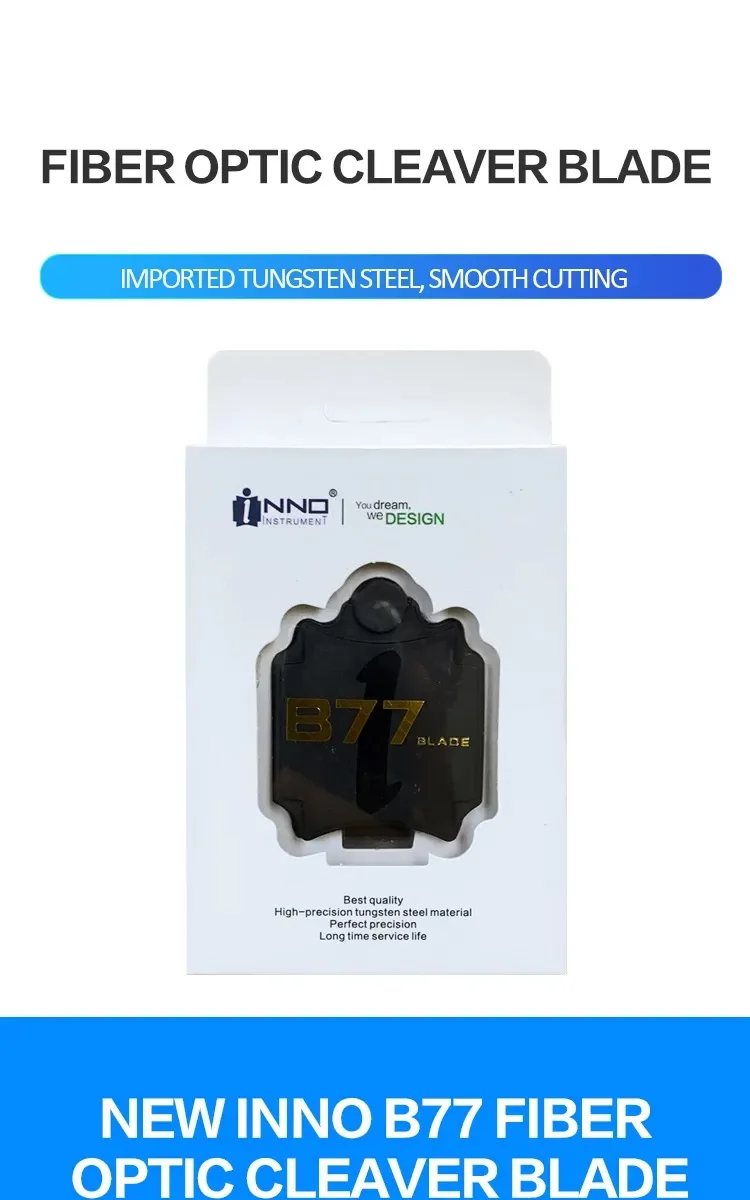 

10 Pcs B77 Cleaver Blade for VF-78 VF-15 VF-15H V7 V9 V8 V7+ D1 D2 V9+ Fiber Cleaver Blades Blade life 48000 Times