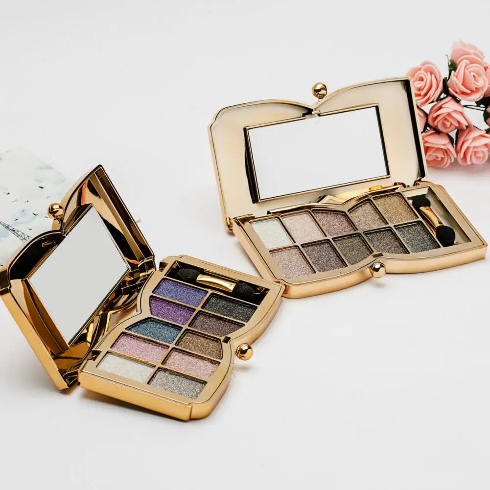 11g Eyeshadow Palette Shining Waterproof Glitter Long-lasting Eye Makeup Tools 10 Colors Women Cosmetic Eye Shadow for Party