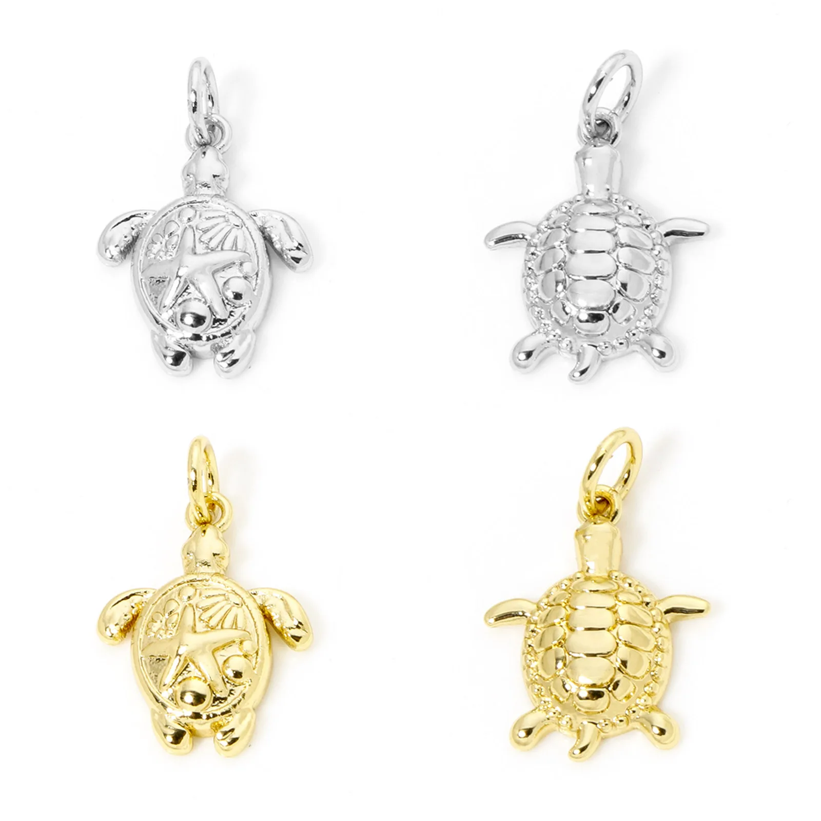 1pc Neue Messing Charms Gold Farbe Ozean Meeresschildkröte Schildkröte Tier Anhänger DIY Halskette Ohrringe Für Frauen Männer Schmuck erkenntnisse