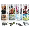 12Pcs/set Animal Toy Simulation Mini Jungle Dinosaur Wildlife  marine life Plastic Model  Action Scenes Toy For kids Gift 1