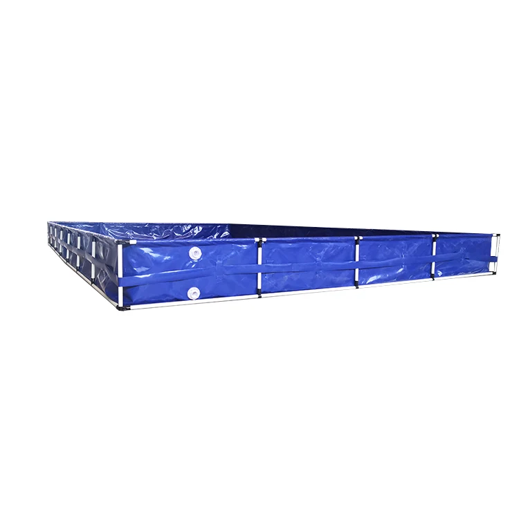 

wholesale aquaculture portable square biofloc pvc tarpaulin aquarium fish farming tanks for sale