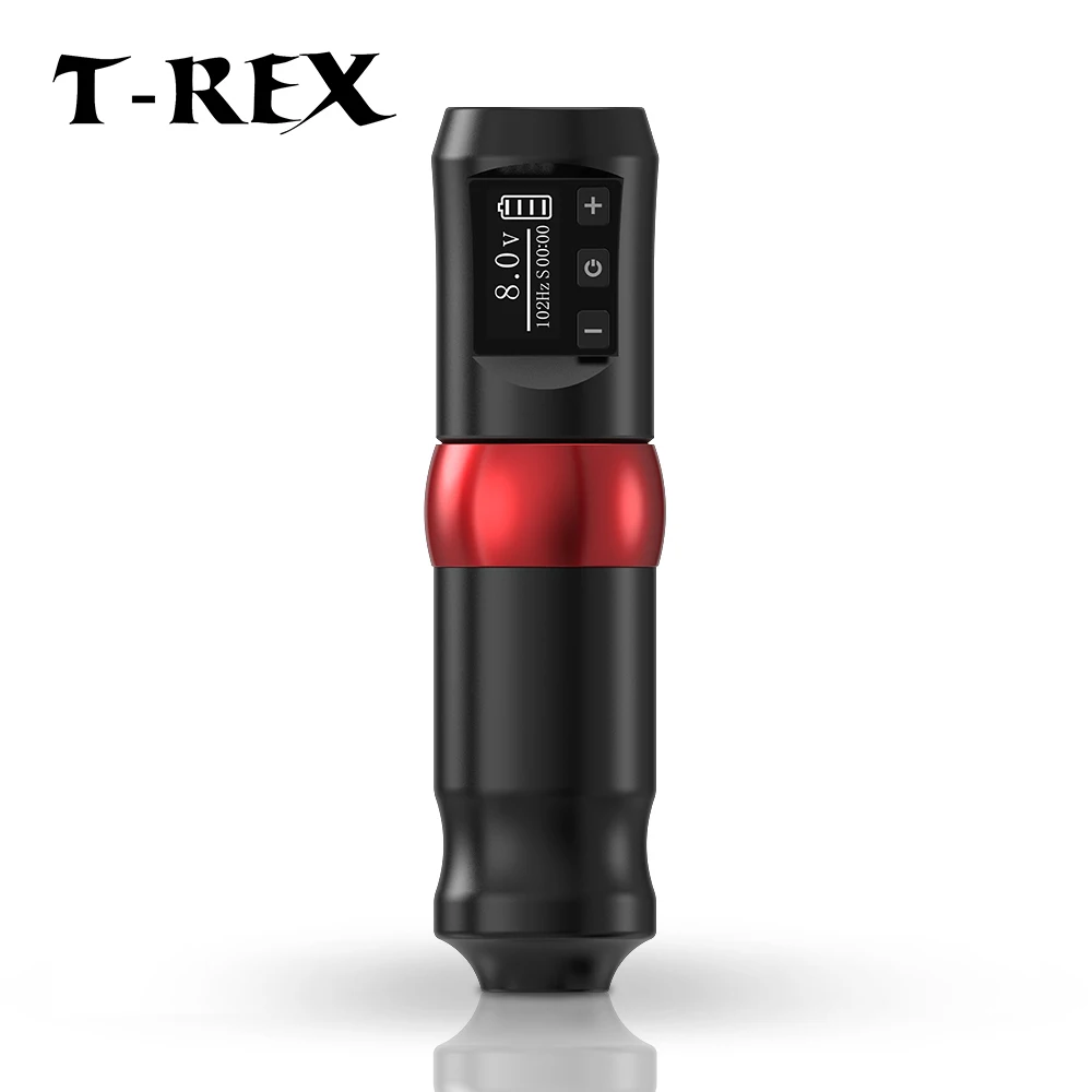 

T-Rex Professional Cordless Tattoo Machine 4.0mm Stroke Rotary Tattoo Pen Coreless Motor 2000mAh Power Supply LED Display