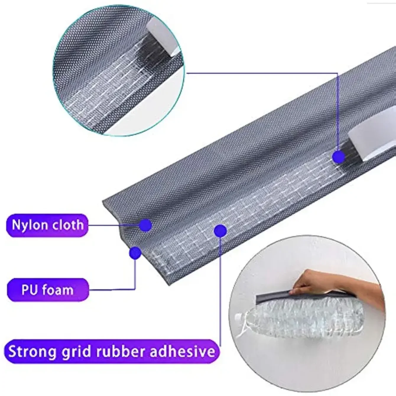 Universal Self-Adhesive Weatherproof Seal Strip