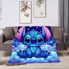 3D Printing Disney Stich Blanket Cute Cartoon Lilo & Strong Soft and Comfortable Children's Lunch Blanket 1