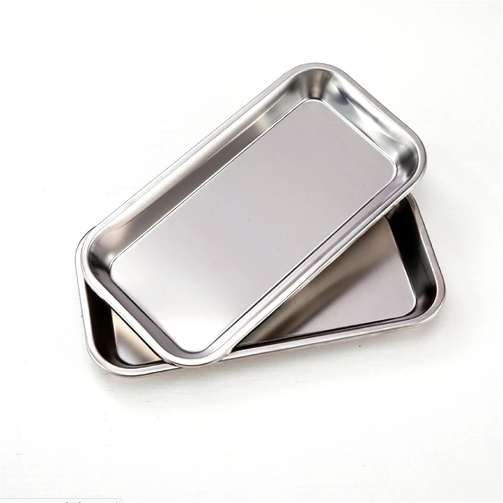 Nail Art Equipment Plate Stainless Steel Cosmetic Storage Tray 1PC nail art tools,nail manicure tools,nail manicure accessories,cosmetic storage tray