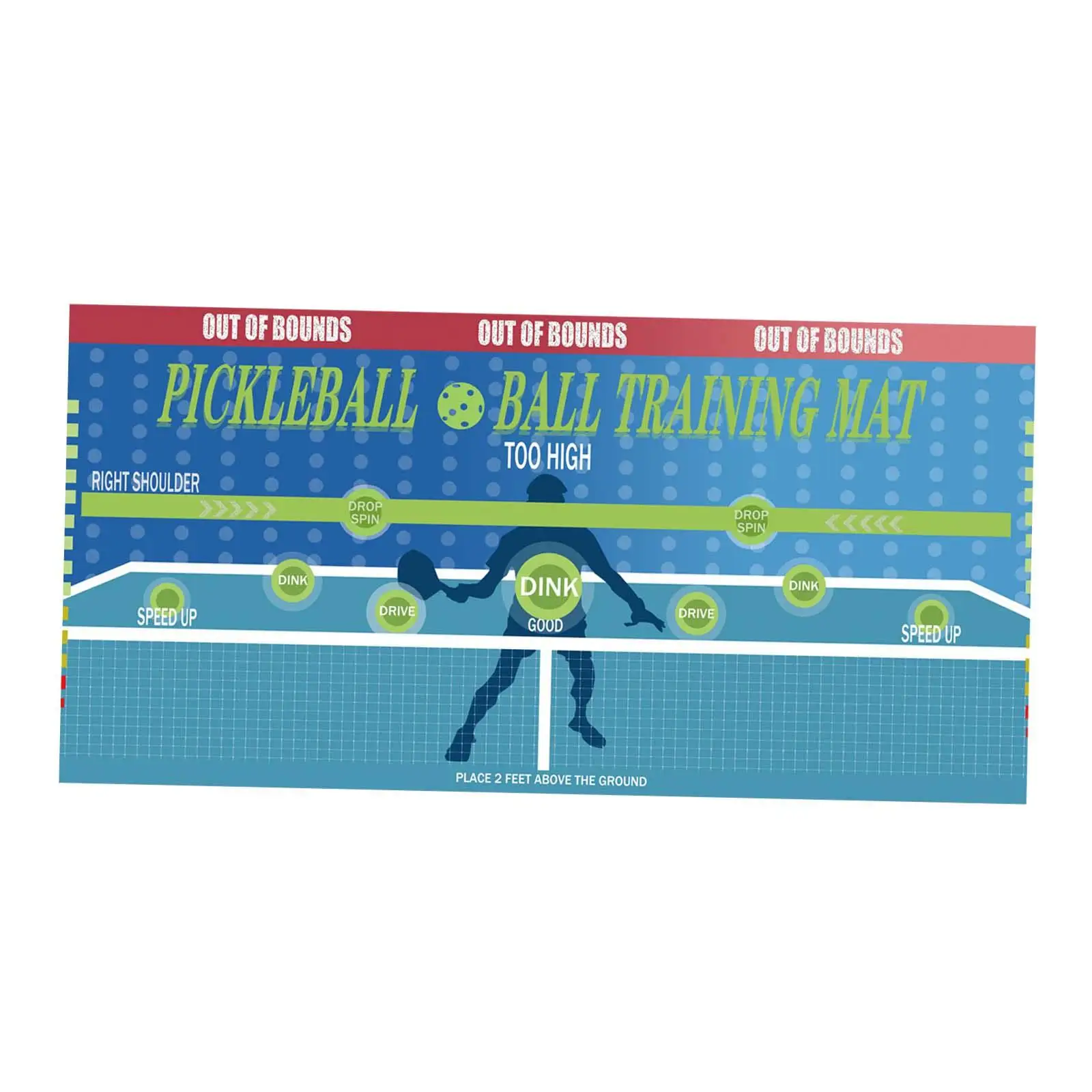 Pickleball Dink Pad for Wall Pickleball Practice Rebounder for Men Women Official Dink Pad for Indoor Outdoor Exercise Yard Pickleball Dink Pad for Wall Pickleball Practice Rebounder for Men Women Official Dink Pad for Indoor Outdoor Exercise Yard