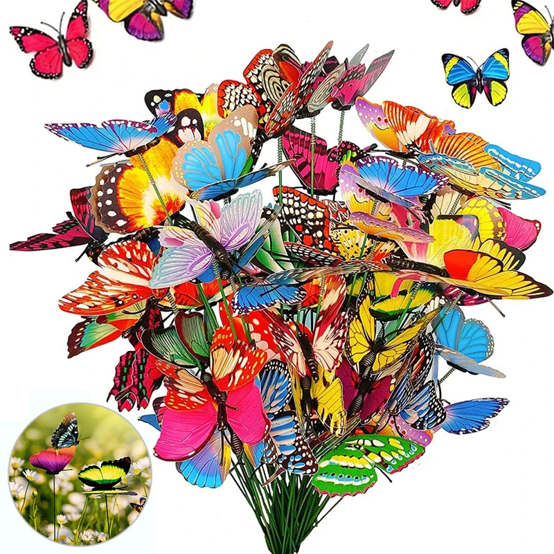 Outdoor Decoration Flower Butterfly Flower Garden Decoration Outdoor