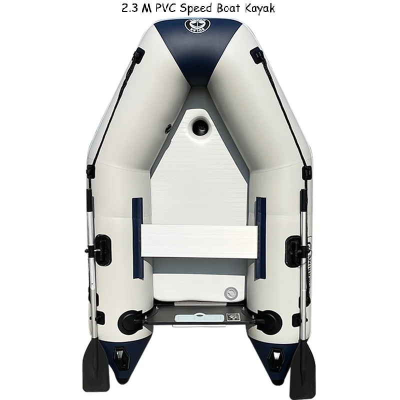 

SOLAR MARINE 7.5 ft Dinghy Boats 3 Persons Inflatable Boat Fishing Kayak Raft Sport Boat with Paddles Air Pump Carry Bag