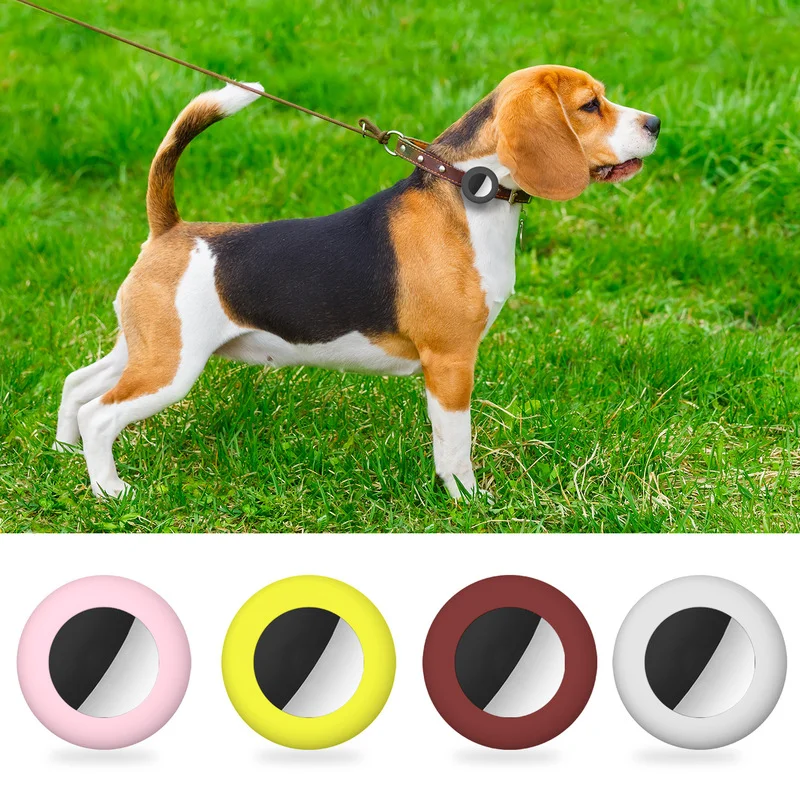 For Apple Airtags Luminous Silicone Cover Pet Portable Anti-Lost Locator Tracker Keychain for Airtags Cover Accessories