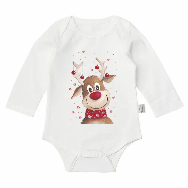 100% Cotton Soft Baby Bodysuits Long Sleeve for Newborn Boy Girl Infant Onesies Bebe Clothes Baby Shower Gifts Christmas Gifts