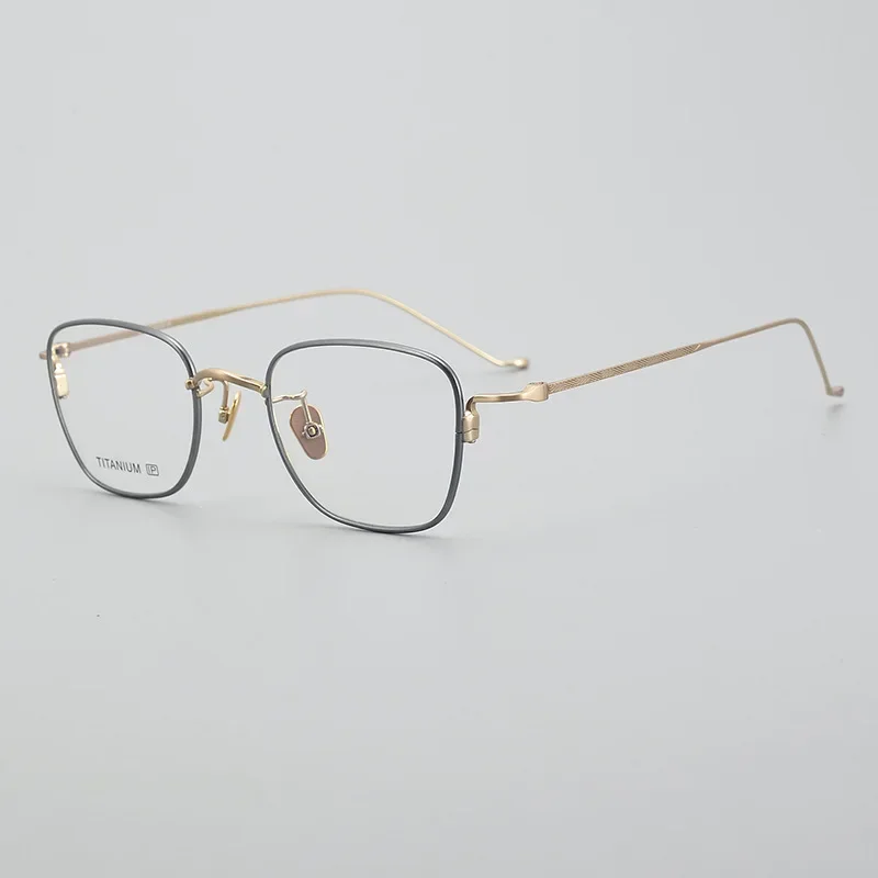 

Fashion Glasses Frame men Handmade Natural Buffalo Horn titanium Optical eyewear women reading classic personality eyeglasses