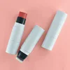 White Tube High Pigment Creamy Blush Stick Private Label Sexy Cheek Blusher with Brushes Custom Logo Low Moq 4