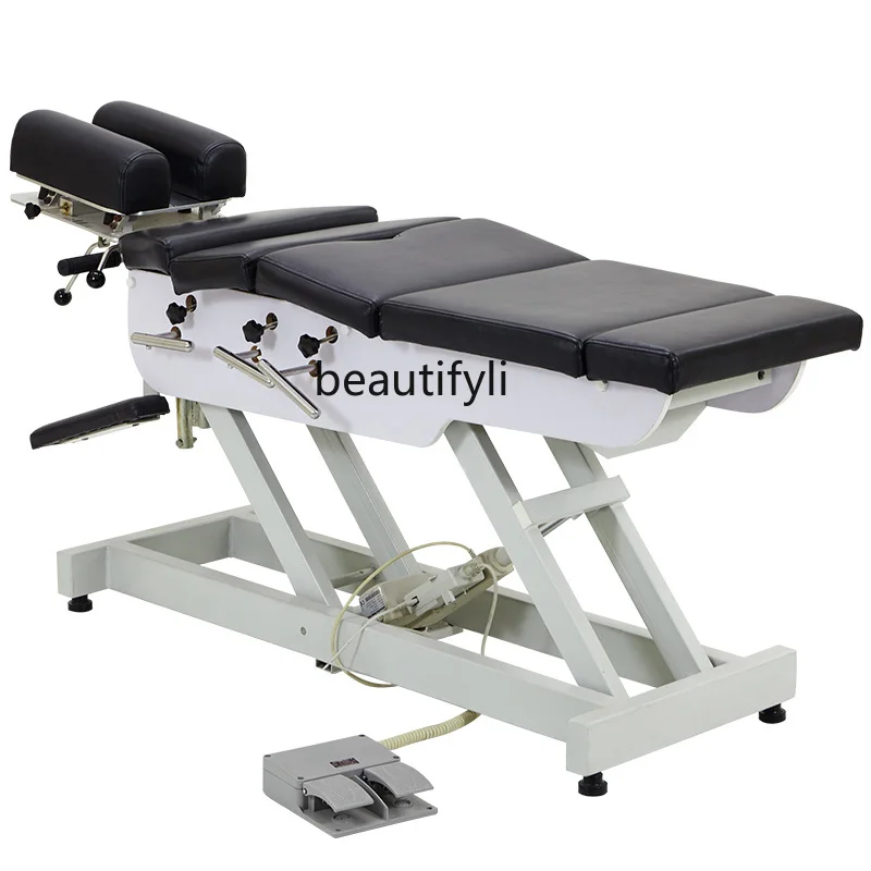 American Spinal Bed Pelvic Bone Pressure Drop Plate Manual Massage Rehabilitation Physiotherapy Bone Setting Electric Lifting electric spinal gun 350n 3 gear bone setting spine activator american spinal gun foreign trade