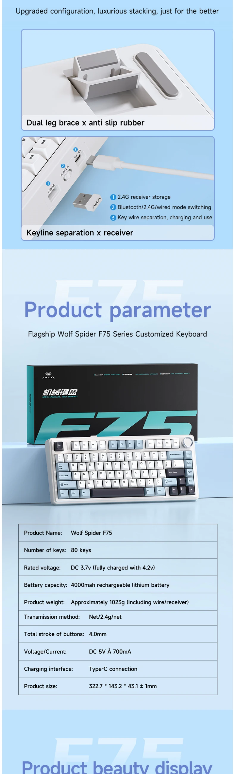 Personalizado Bluetooth, 2.4G, Tipo-C Com Fio Gaming