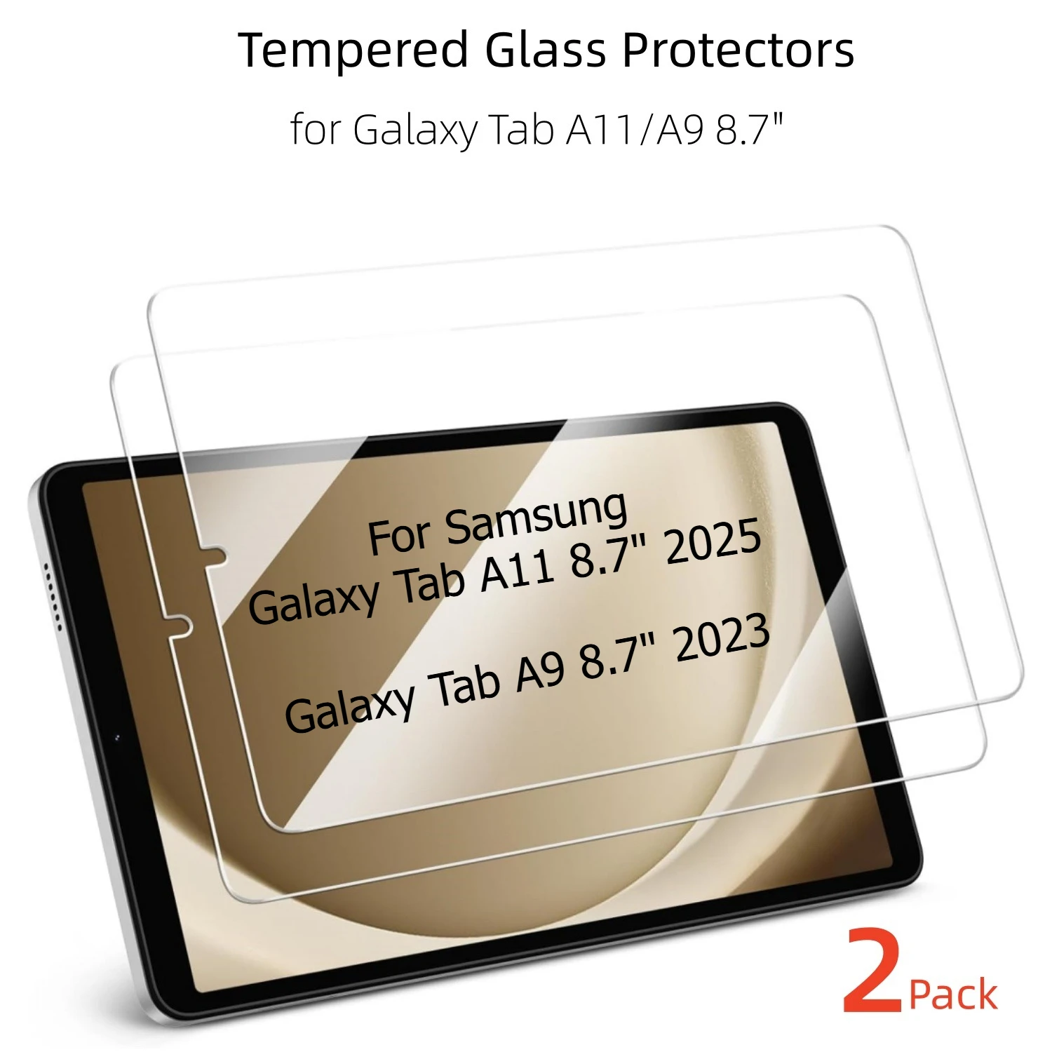 Premium Tempered Glass Screen Protector Duo - 9H Hardness, Scratch Resistant, HD Clarity
