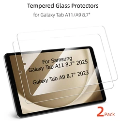 Premium Tempered Glass Screen Protector Duo - 9H Hardness, Scratch Resistant, HD Clarity (Tab A11 A9 8.7 inch)