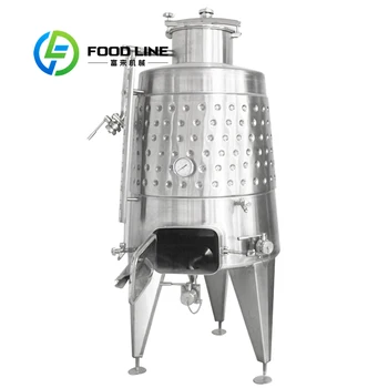 500L 1000L 1500L 2000L Raffreddamento del vino rosso rivestito che fa serbatoi di fermentazione della macchina