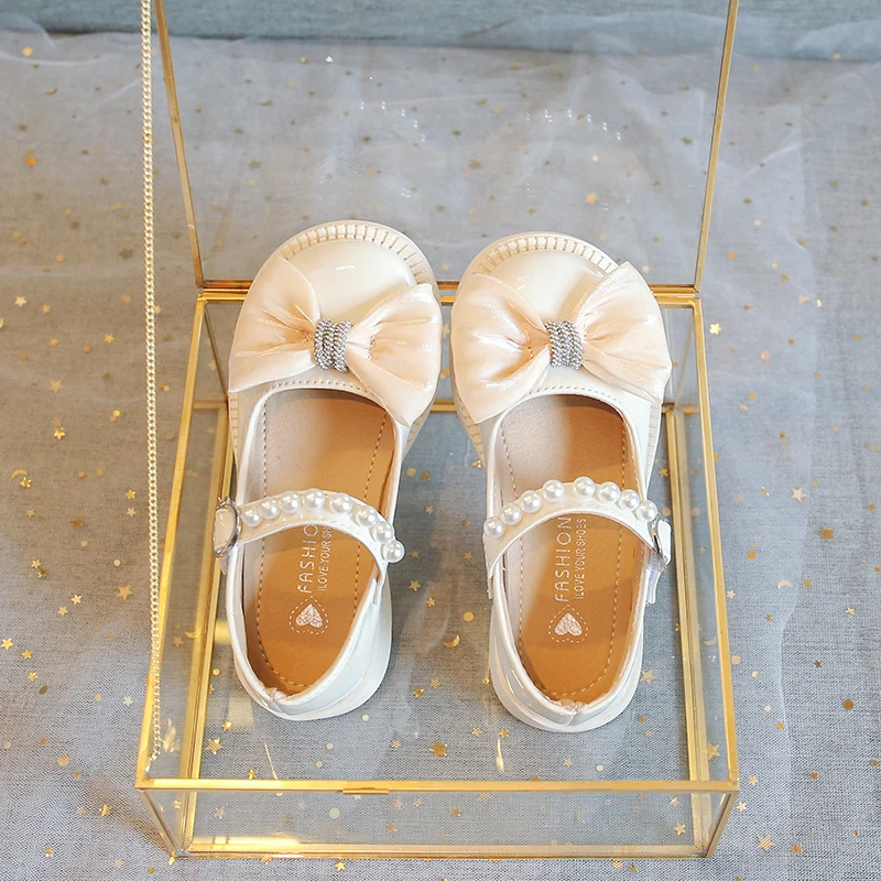 Girls Non Slip Soft Sole Dress Shoes for Autumn