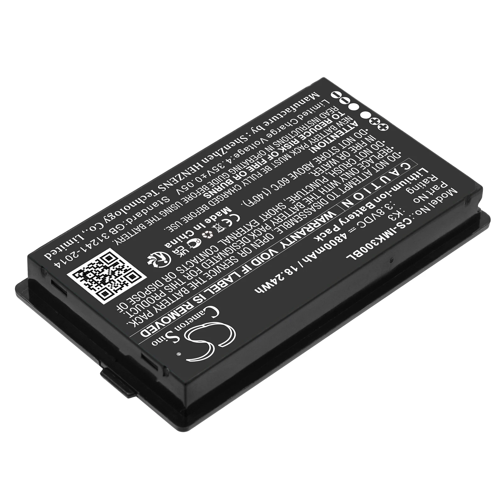 

Barcode Scanner Battery For iData CLP606 K3 4800mAh / 18.24Wh