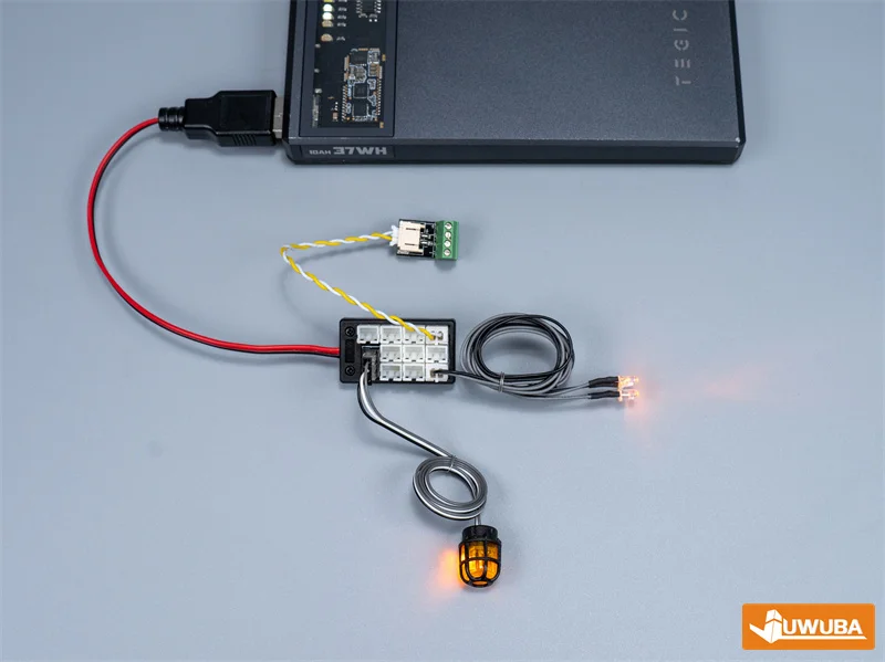 USB-zu-Dupont-Kabel RC-Modell PH2.0 Schnittstelle Lichtset Erweiterungsplatine Übertragungsmodul Geeignet für RC-Autos, Flugzeuge, Boote – Detail 4