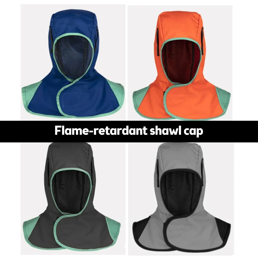 Welding men's fully protective welding cap washable and breathable welding neck sleeve flame retardant protection for welders welding protective gear