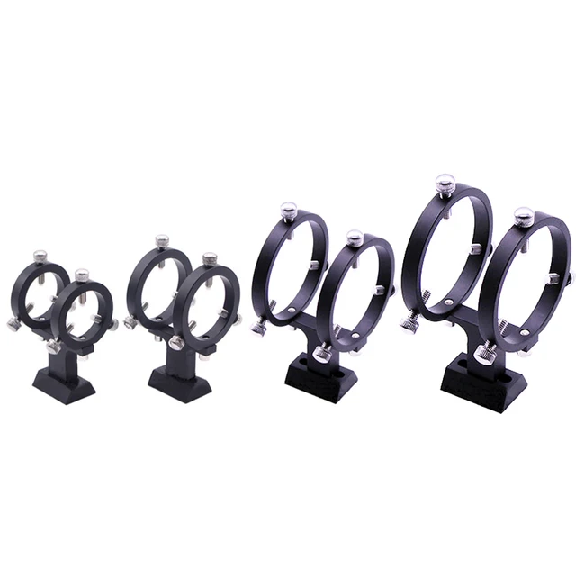 Soporte de puntero láser Finderscope ajustable, anillos de guidescopio de aluminio de 6 puntos, montaje de telescopio astronómico, 42mm, 50mm, 66mm, 82mm 1