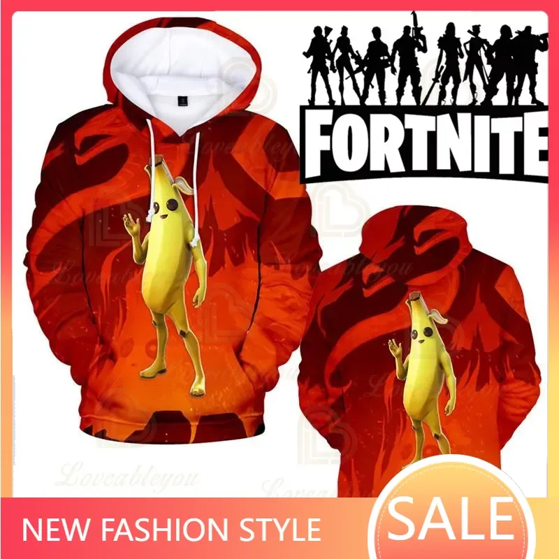 Bambino Top Ragazzi Ragazze Fortnite Battle Royale Victory Bambini Cute Jacket Game Abbigliamento 3D Harajuku Streetwear Kids Hero