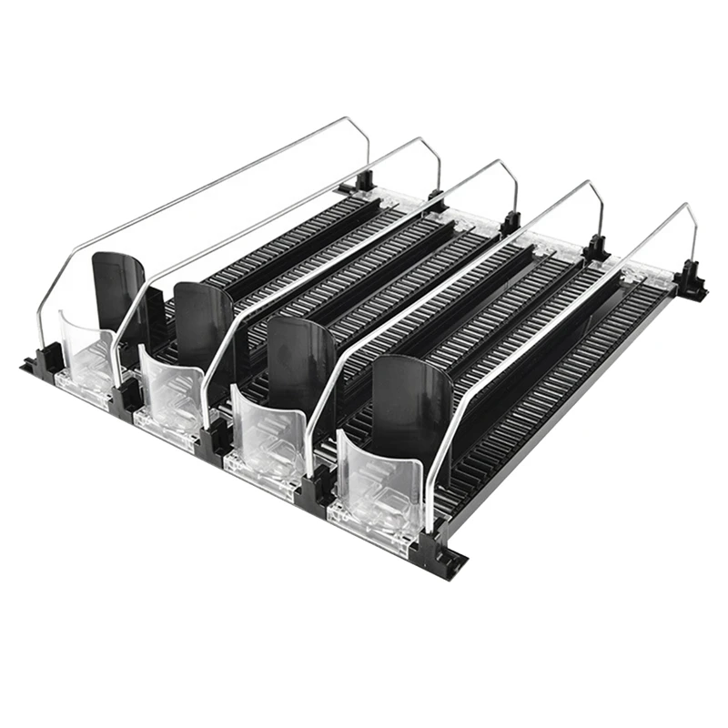 refrigerator-can-rack-for-refrigerator-with-adjustable-glide-automatic-push-puller-for-soda-beer-and-other-beverages