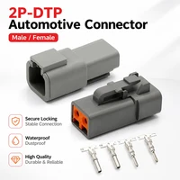 2 Pin  DTP04-2P DTP06-2S Deutsch DTP Connector - Gray Male Female Waterproof Electrical Auto Plug for Marine, Bus & Industrial 1