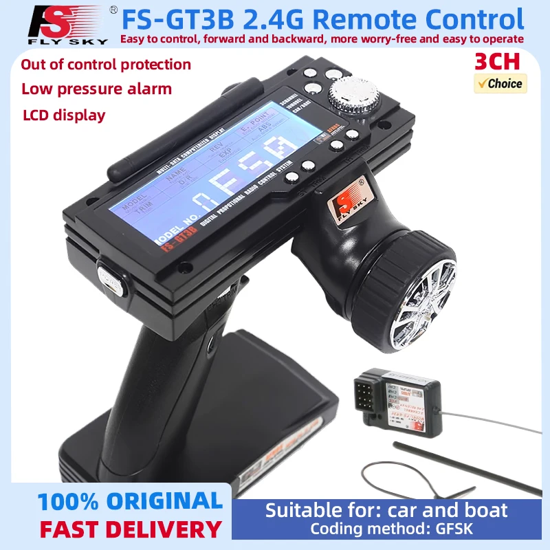 RC FS GT3B Radio Zender Ontvanger 2.4Ghz LCD Zender met FS