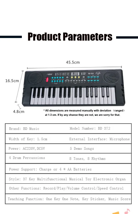 Kids Electronic Organ Toy Piano Musical Instrument Synthesizer Teclados Musical Electronic Keyboard For Kids