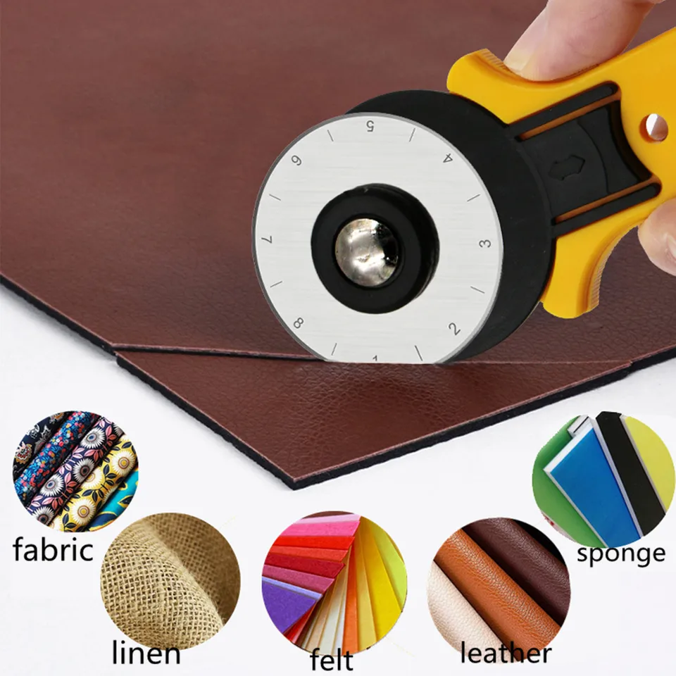 Set Di 10 Lame Di Ricambio ROSENICE Da 45 Mm Per Taglierina Rotativa – Pratico E Affilato, Con Custodia Inclusa