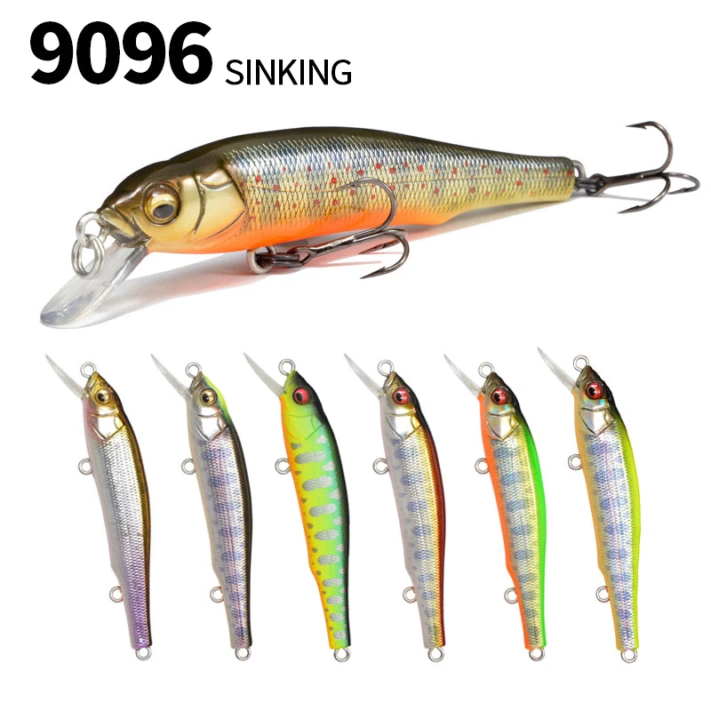 

2023 Fishing Lures Sinking Minnow Wobblers 70mm 5g Trout Artificial Plastic Hard Bait Jerkbait Crankbait Bass Fishing Tackle