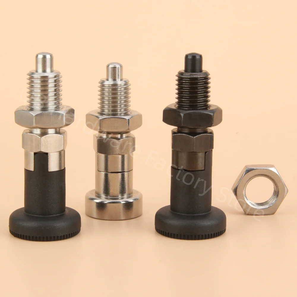 Return Type/ Rest Position Spring Loaded Pin Stainless/Carbon Steel Body Fine Thread Rapid Release Pin